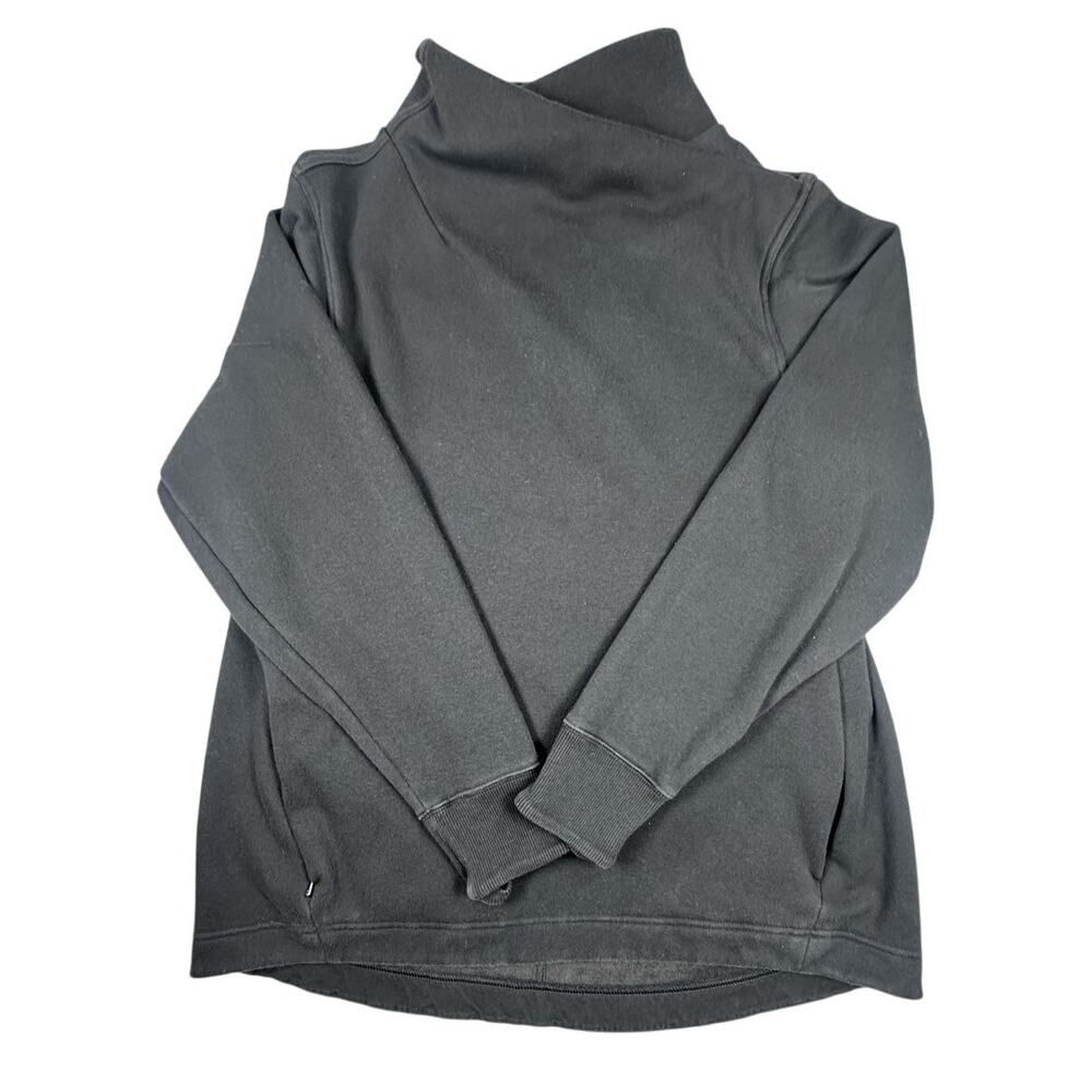 Athleta Black Fleece Cozy Karma Funnel Neck Sweatshirt XL